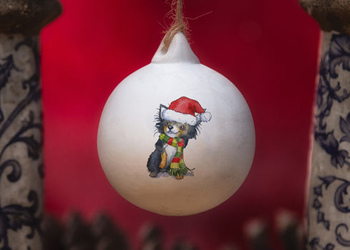 Chihuahua Ceramic Bauble